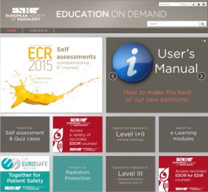 The ESR is launching its new eLearning platform at ECR 2015